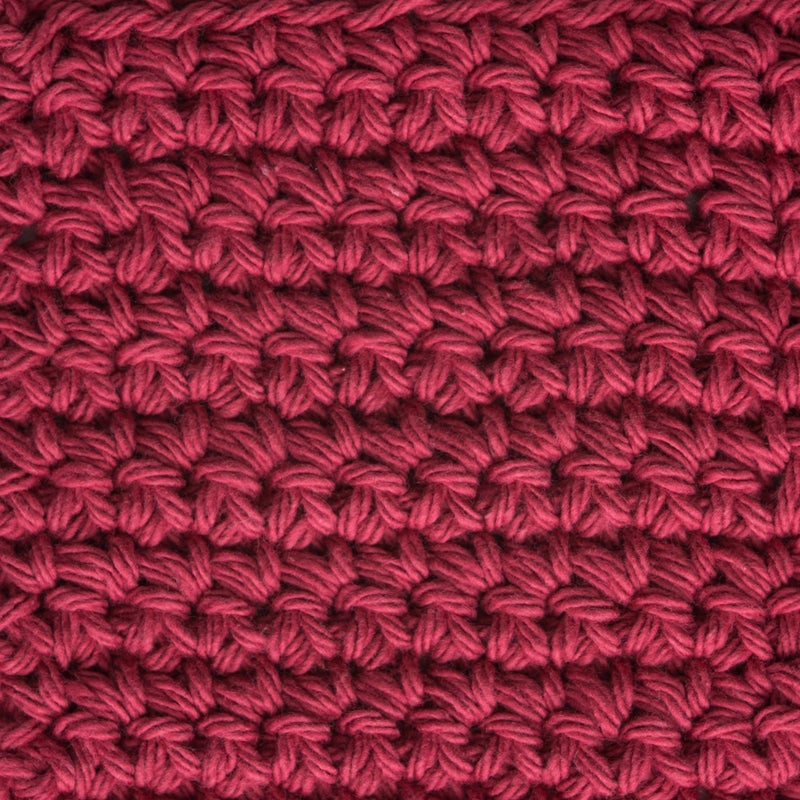 Lily Sugar 'N Cream The Original Solid Yarn, 2.5oz, Medium 4 Gauge, 100% Cotton - Country Red - Machine Wash & Dry - Image 3